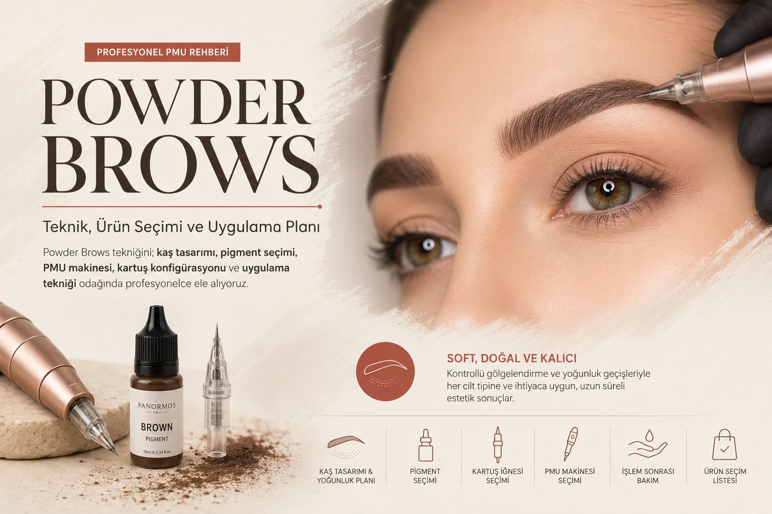 Kaş Pudralama (Powder Brows) Nedir? Teknik ve Ürün Seçim Rehberi