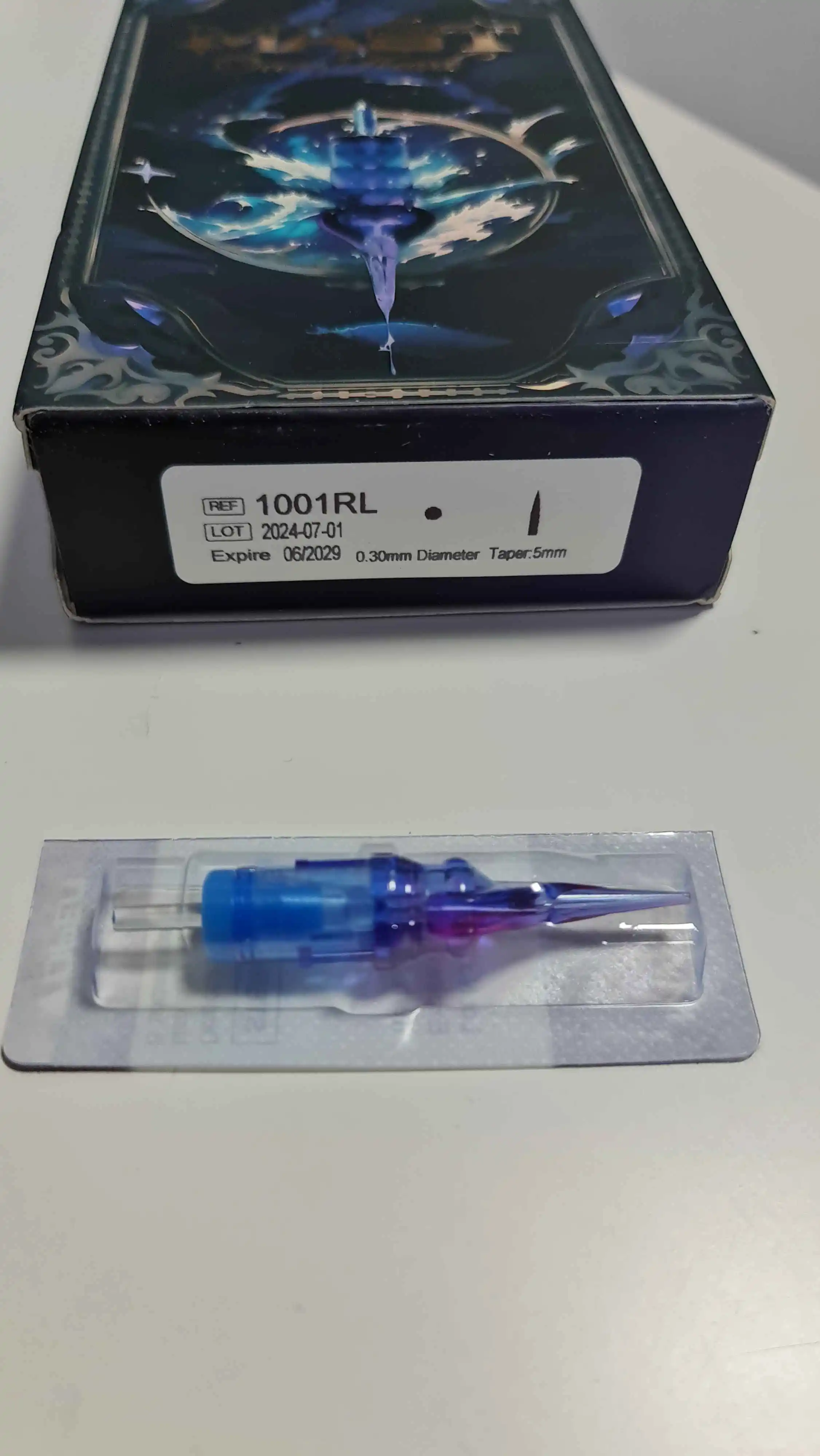 Mast Ocean Heart 0801 RL 1RL 0.25 mm Long Taper Kartuş Kalıcı Makyaj İğnesi 20 Adet