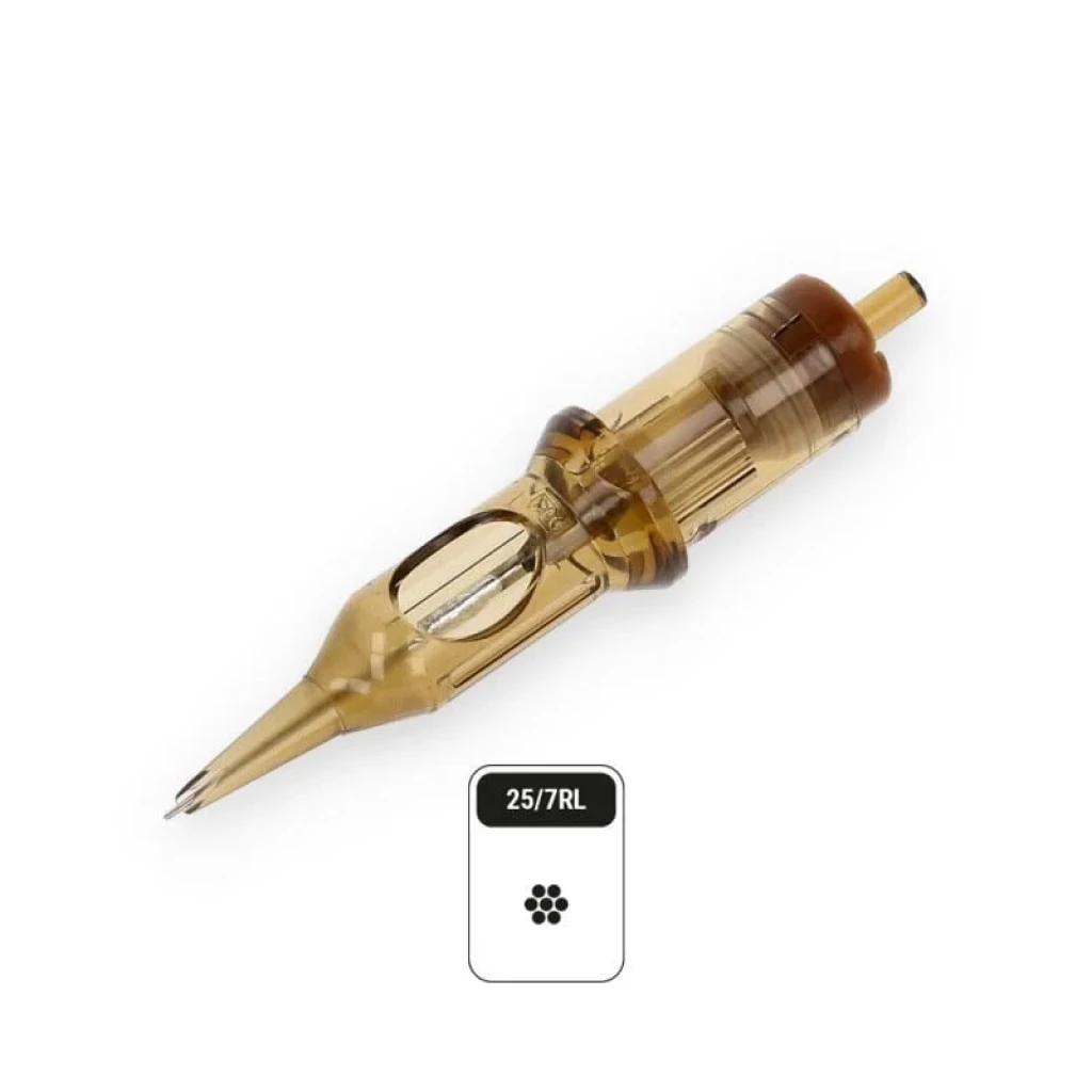 Kwadron 0807 RLLT 7 RL 0.25 mm Round Liner Long Taper Kartuş Dövme İğnesi 20 Adet
