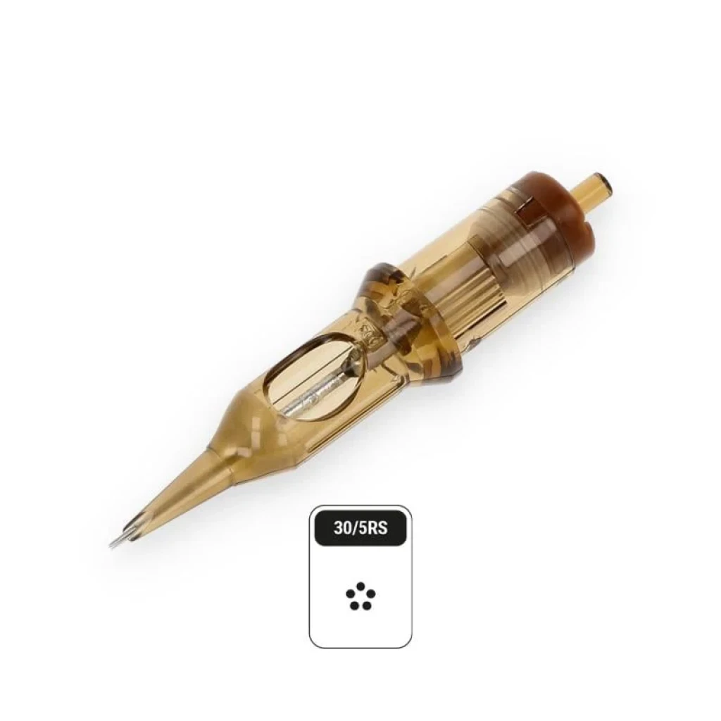 Kwadron 1005 RSLT 5 RS 0.30 mm Round Shader Long Taper Kartuş Dövme İğnesi 20 Adet