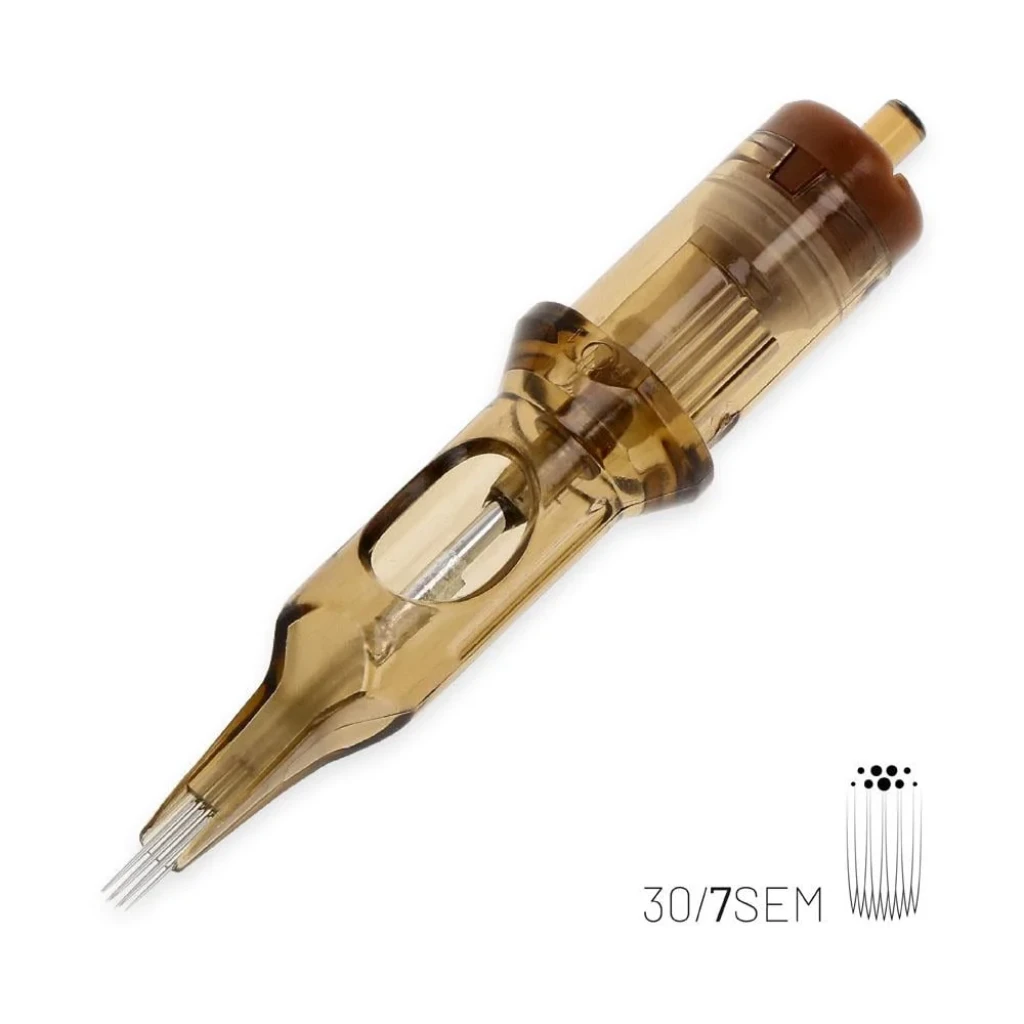 Kwadron 1007 SEMLT 7 SEMLT 0.30 mm Soft Edge Magnum Long Taper Kartuş Dövme İğnesi 20 Adet