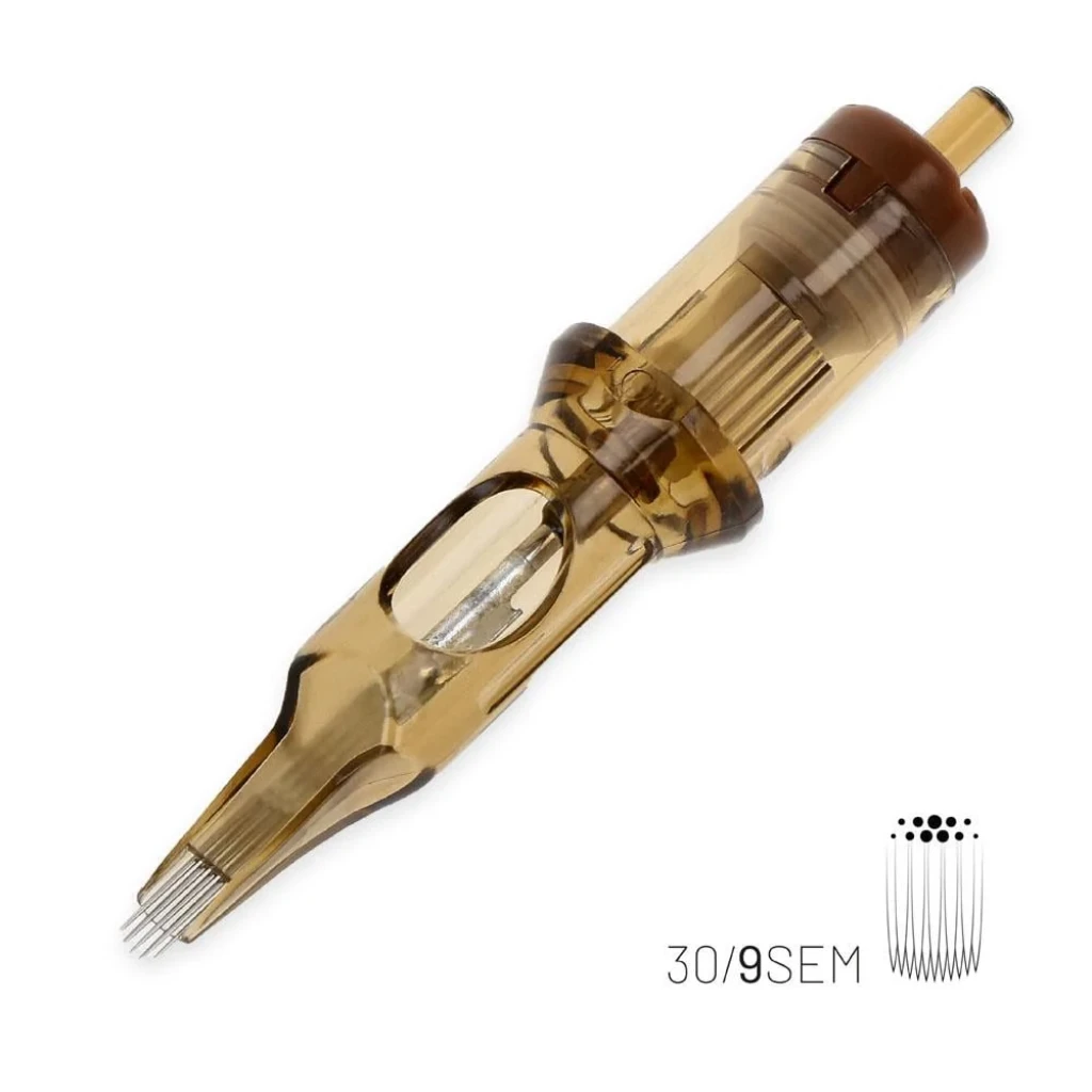 Kwadron 1009 SEMLT 9 SEMLT 0.30 mm Soft Edge Magnum Long Taper Kartuş Dövme İğnesi 20 Adet