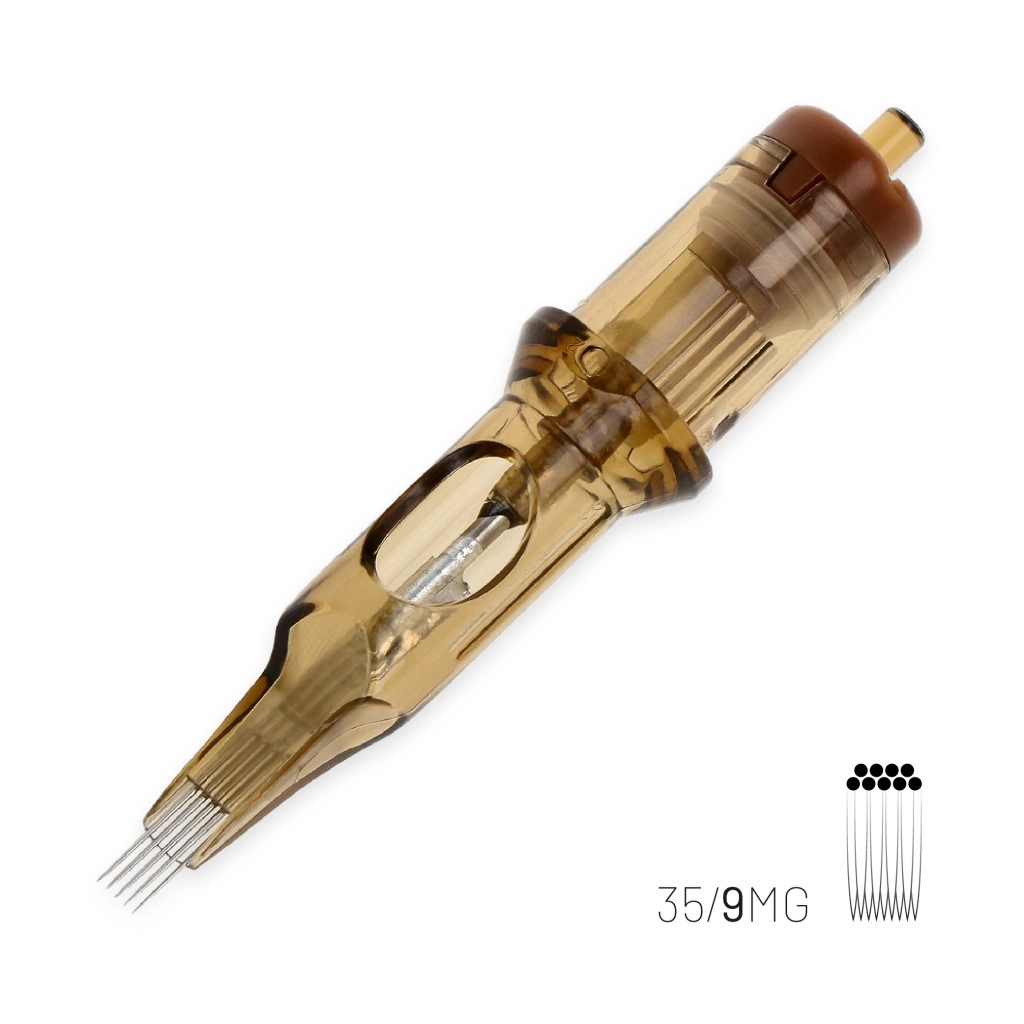 Kwadron 1209 MGLT 9 MGLT 0.35 mm Magnum Long Taper Kartuş Dövme İğnesi 20 Adet