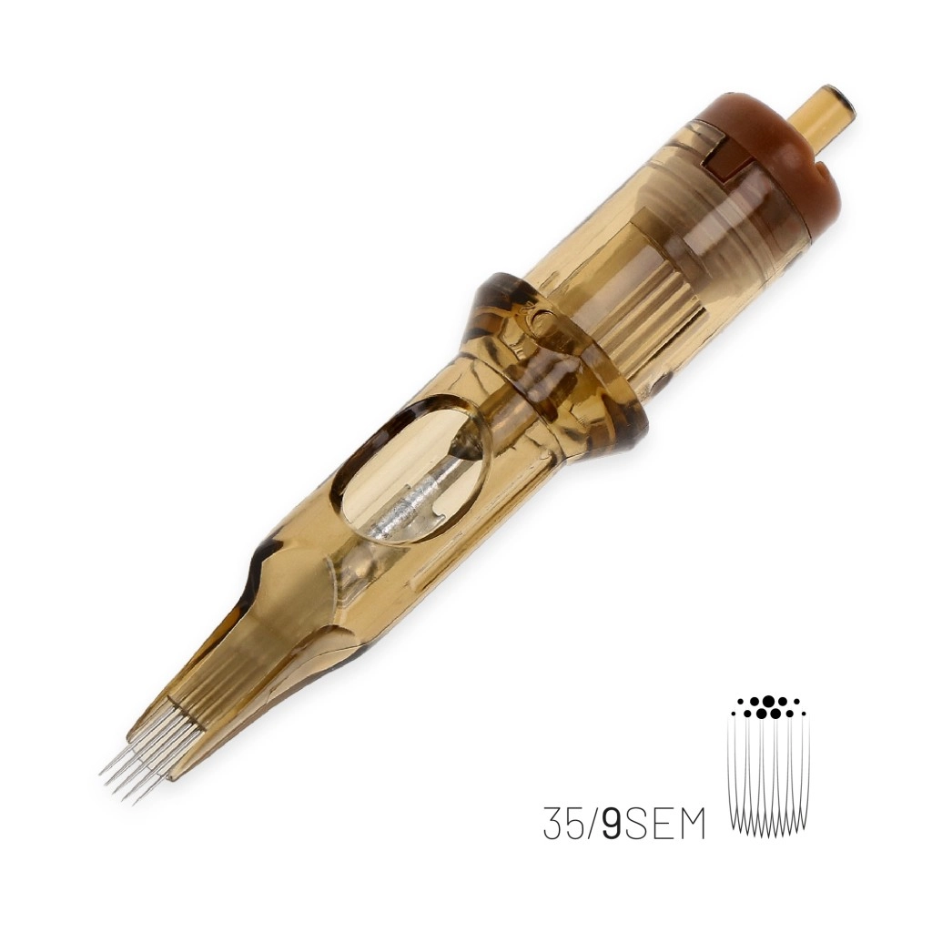 Kwadron 1209 SEMMT 9 SEMMT 0.35 mm Soft Edge Magnum Medium Taper Kartuş Dövme İğnesi 20 Adet