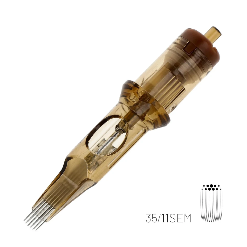 Kwadron 1211 SEMLT 11 SEMLT 0.35 mm Soft Edge Magnum Long Taper Kartuş Dövme İğnesi 20 Adet