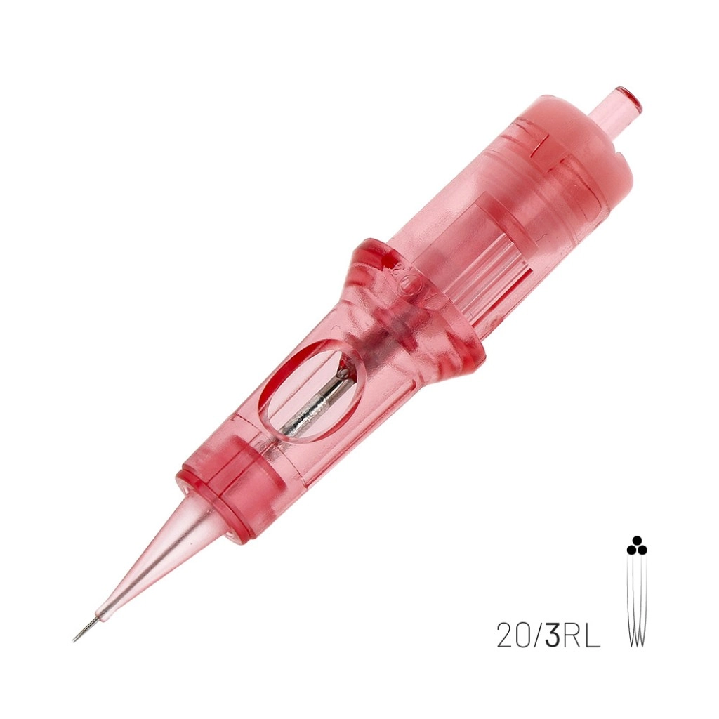 Kwadron PMU Optima 20/3 RLLT Round Liner Long Taper - Kartuş PMU İğnesi