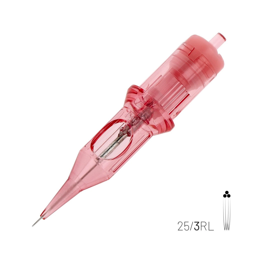 Kwadron PMU Optima 25/3 RLLT Round Liner Long Taper - Kartuş PMU İğnesi