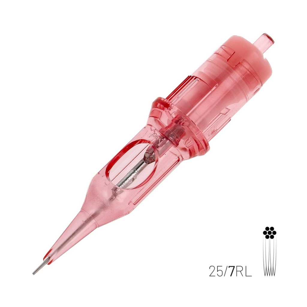 Kwadron PMU Optima 25/7 RLLT Round Liner Long Taper - Kartuş PMU İğnesi