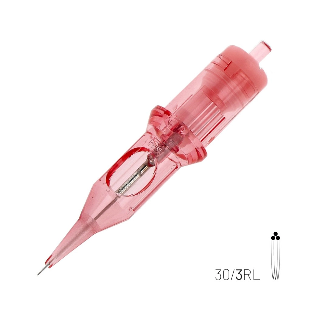 Kwadron PMU Optima 30/3 RLLT Round Liner Long Taper - Kartuş PMU İğnesi