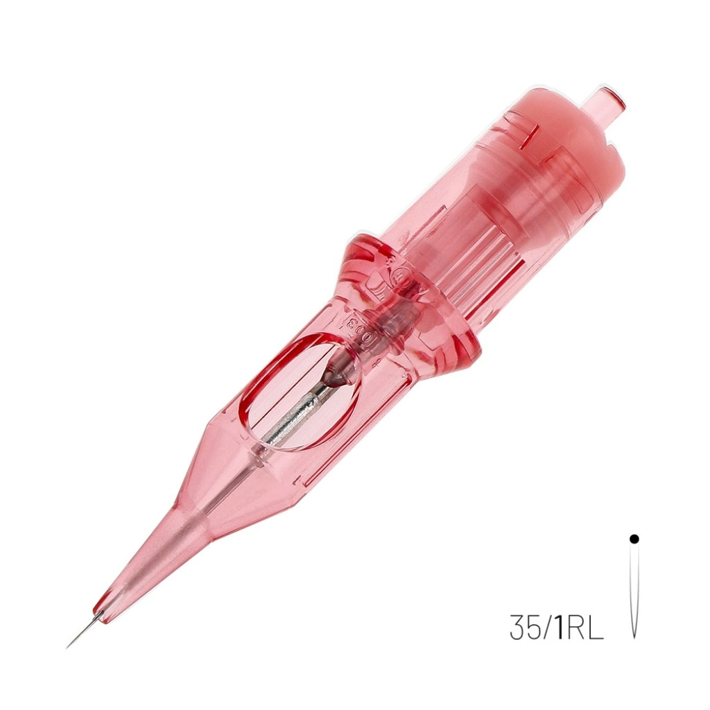 Kwadron PMU Optima 35/1 RLLT Round Liner Long Taper - Kartuş PMU İğnesi