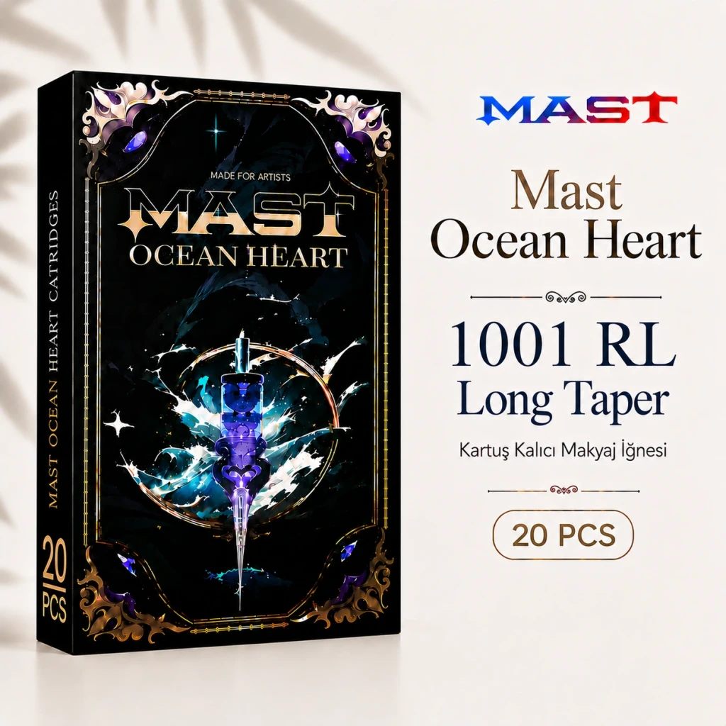 Mast Ocean Heart Cartridges 1001 RL Long Taper - Kartuş Kalıcı Makyaj İğnesi