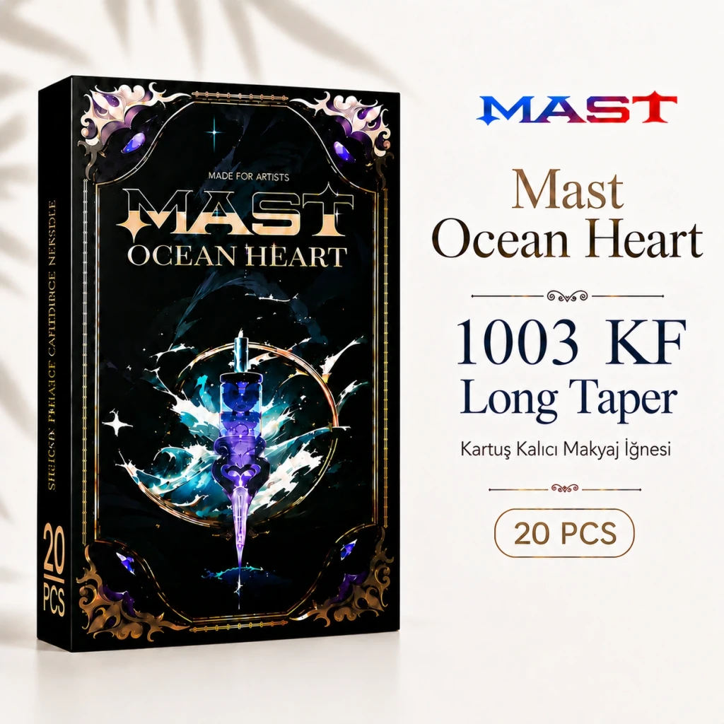 Mast Ocean Heart Cartridges 1003 KF Long Taper - Kartuş Kalıcı Makyaj İğnesi