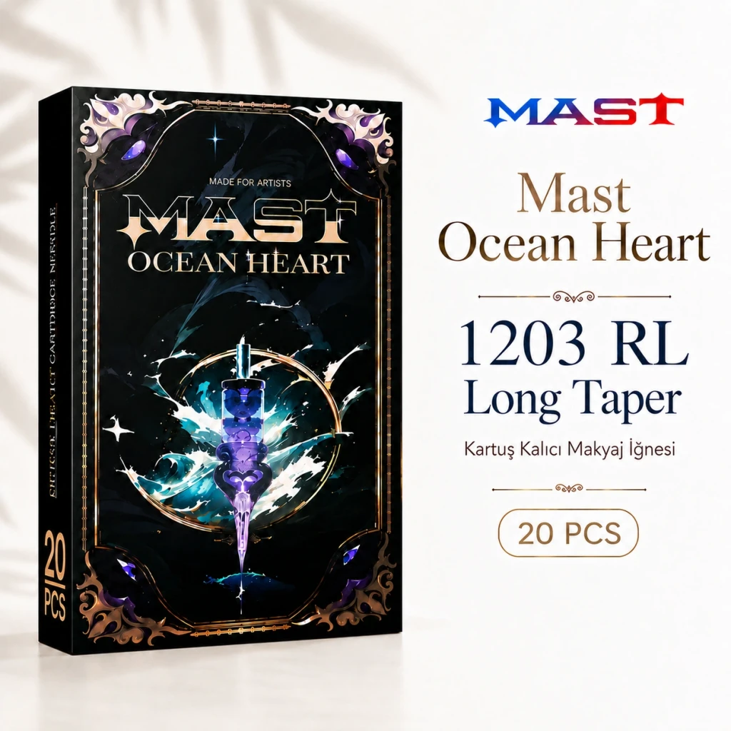 Mast Ocean Heart Cartridges 1203 RL Long Taper - Kartuş Kalıcı Makyaj İğnesi