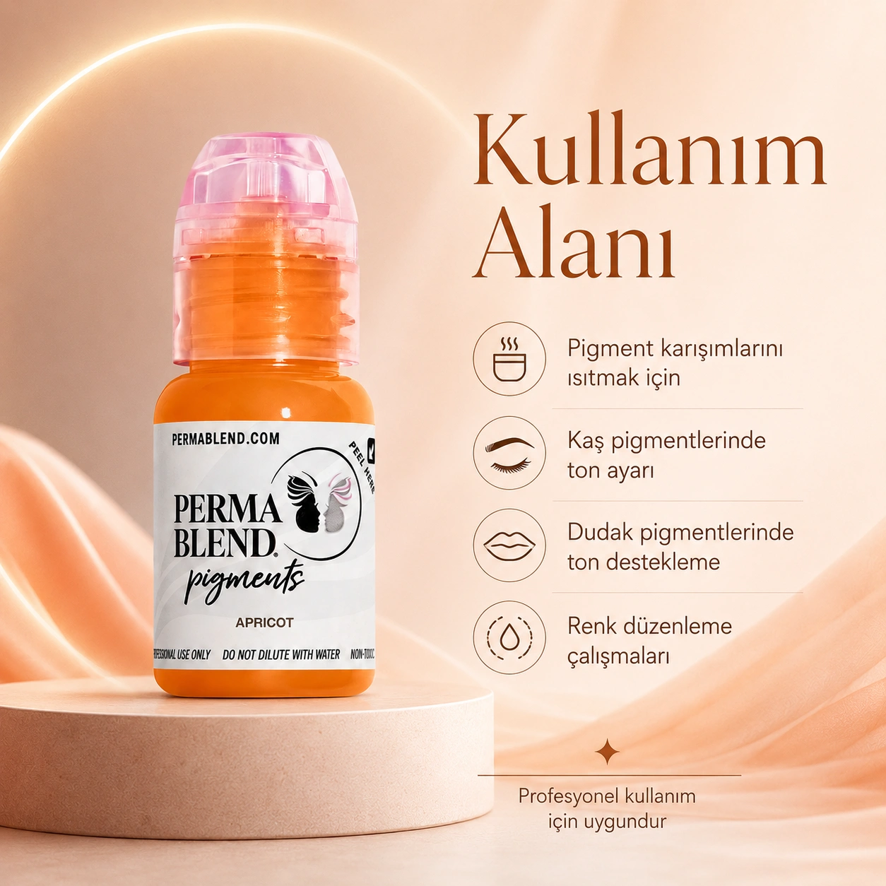 Perma Blend Apricot Isıtıcı Kalıcı Makyaj Pigmenti 15ml Perma Blend Apricot Isıtıcı Kalıcı Makyaj Pigmenti 15ml