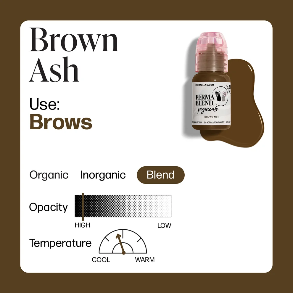 Perma Blend Brown Ash Kül Yansımalı Orta Kahve Kaş Pigmenti 15ml Perma Blend Brown Ash Kül Yansımalı Orta Kahve Kaş Pigmenti 15ml