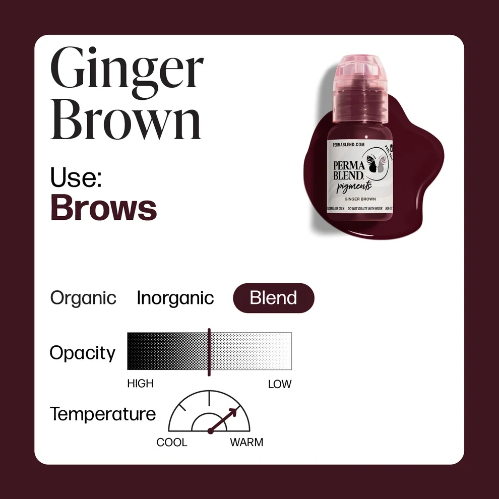 Perma Blend Ginger Brown Sıcak Koyu Kızıl Kahve Kaş Pigmenti 15ml Perma Blend Ginger Brown Sıcak Koyu Kızıl Kahve Kaş Pigmenti 15ml