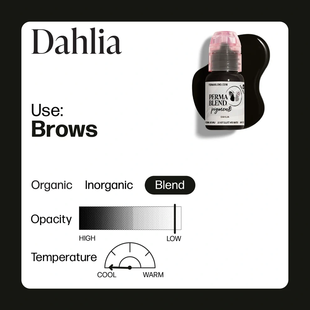 Perma Blend Heritage Dahlia Soğuk Koyu Kahve Kalıcı Makyaj Kaş Pigmenti 15ml Perma Blend Heritage Dahlia Soğuk Koyu Kahve Kalıcı Makyaj Kaş Pigmenti 15ml