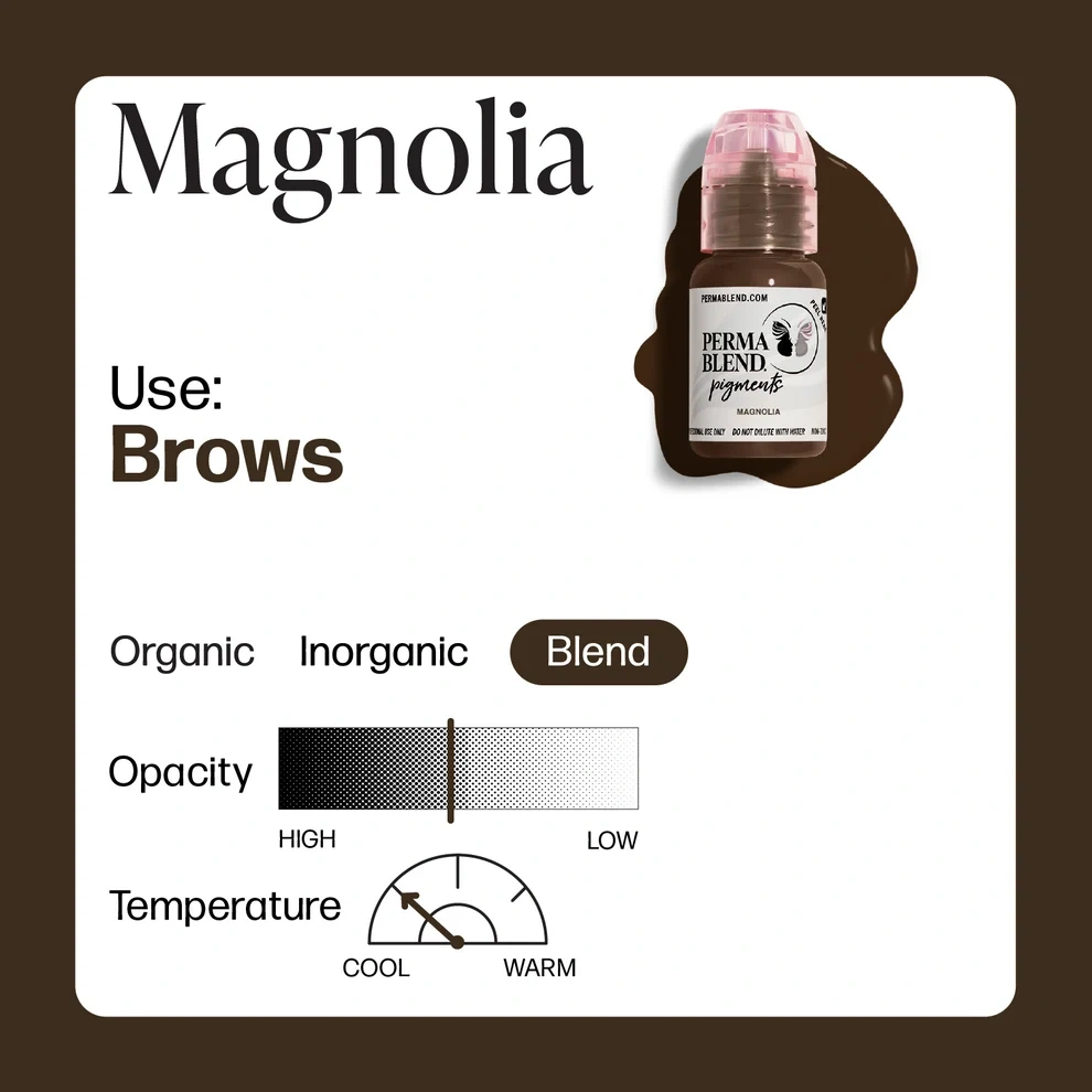 Perma Blend Heritage Magnolia Soğuk Orta Kahve Kaş Pigmenti 15ml Perma Blend Heritage Magnolia Soğuk Orta Kahve Kaş Pigmenti 15ml