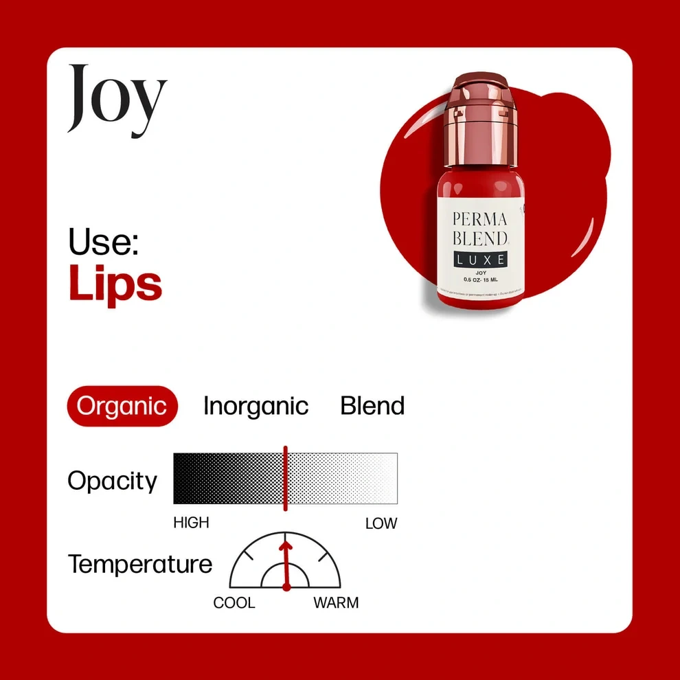Perma Blend LUXE Joy Soğuk-Nötr Gül Kırmızısı Dudak Pigmenti 15ml Perma Blend LUXE Joy Soğuk-Nötr Gül Kırmızısı Dudak Pigmenti 15ml