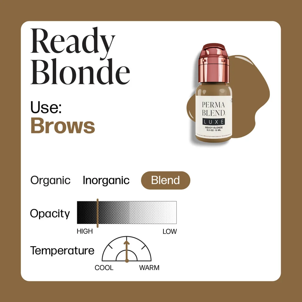 Perma Blend LUXE Ready Blonde Nötr-Sıcak Kaş Pigmenti 15ml Perma Blend LUXE Ready Blonde Nötr-Sıcak Kaş Pigmenti 15ml