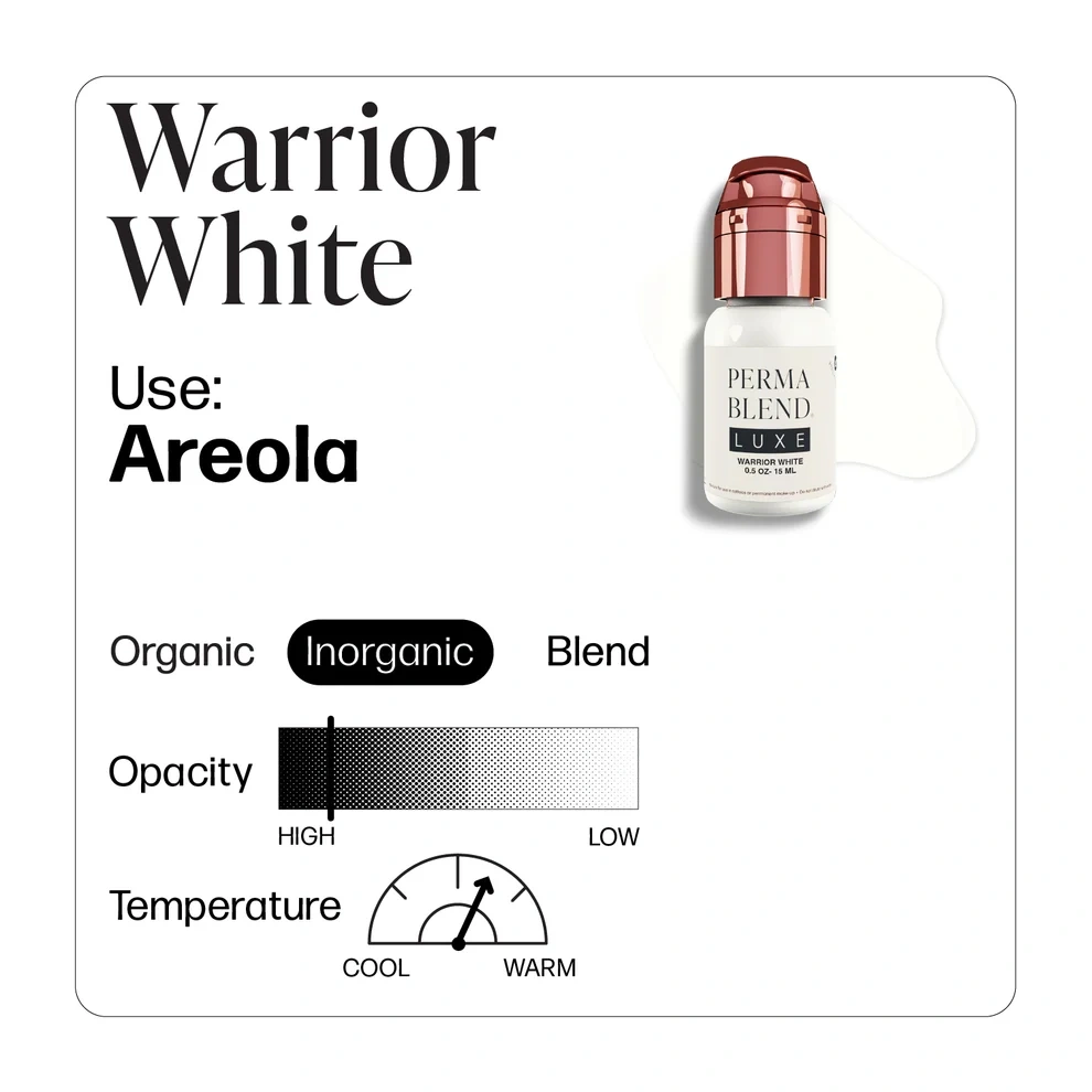 Perma Blend LUXE Vicky Martin Warrior White Beyaz Areola Pigmenti 15ml Perma Blend LUXE Vicky Martin Warrior White Beyaz Areola Pigmenti 15ml