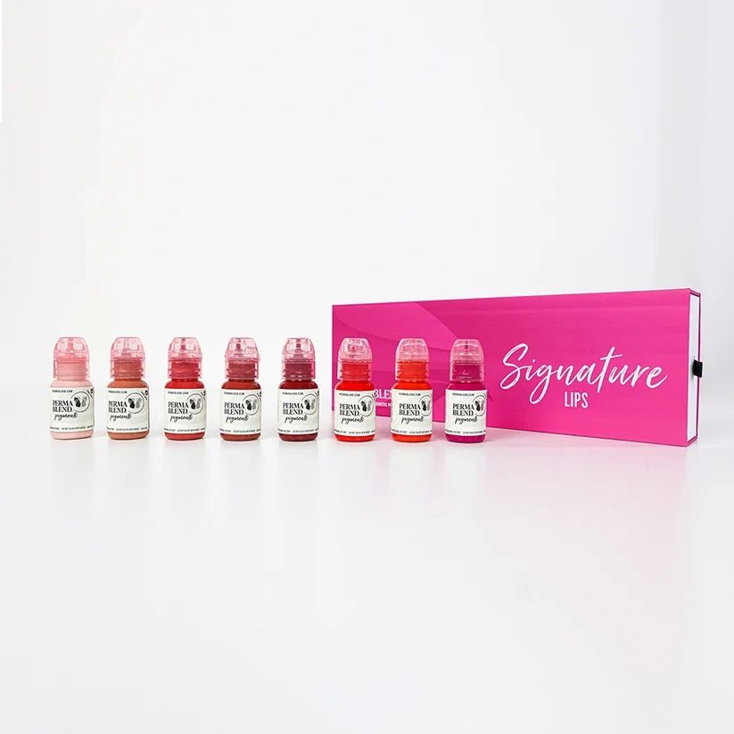 Perma Blend Signature Lip Set 8'li Dudak Pigment Seti 8x15ml Perma Blend Signature Lip Set 8'li Dudak Pigment Seti 8x15ml