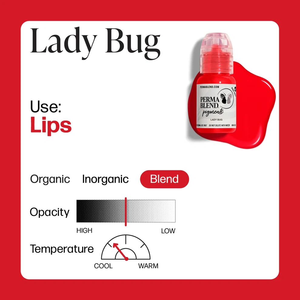 Perma Blend Sweet Lip Lady Bug Kırmızı Bazlı Turuncu Dudak Pigmenti 15ml Perma Blend Sweet Lip Lady Bug Kırmızı Bazlı Turuncu Dudak Pigmenti 15ml