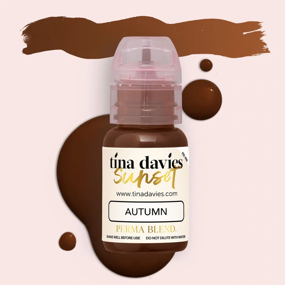Perma Blend Tina Davies Autumn Sıcak Koyu Kızıl Kahve Kaş Pigmenti 15ml