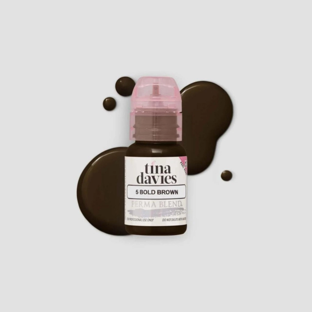 Perma Blend Tina Davies Collection Bolder Brown 15 ml Kaş PMU Pigmenti