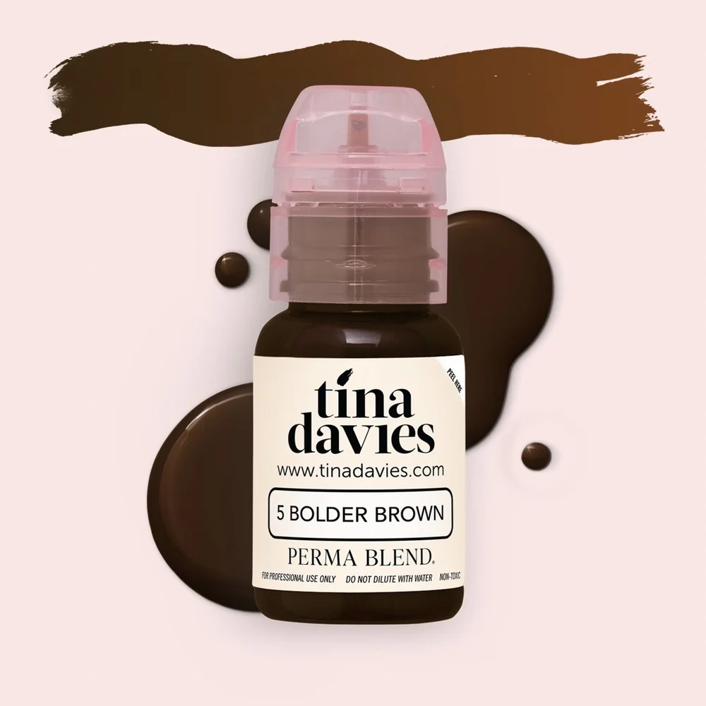 Perma Blend Tina Davies I Love Ink Bolder Brown Koyu Kahve Kaş Pigmenti 15ml
