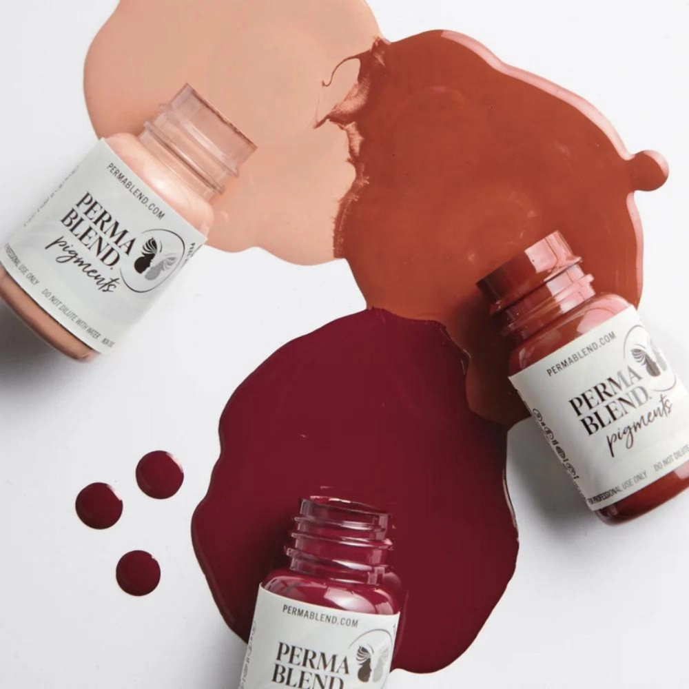 Perma Blend - Vava Voom Lip Kit - 3'lü Kalıcı Makyaj Boya Seti - 15 ml
